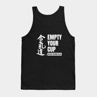Empty Your Cup, White Tank Top